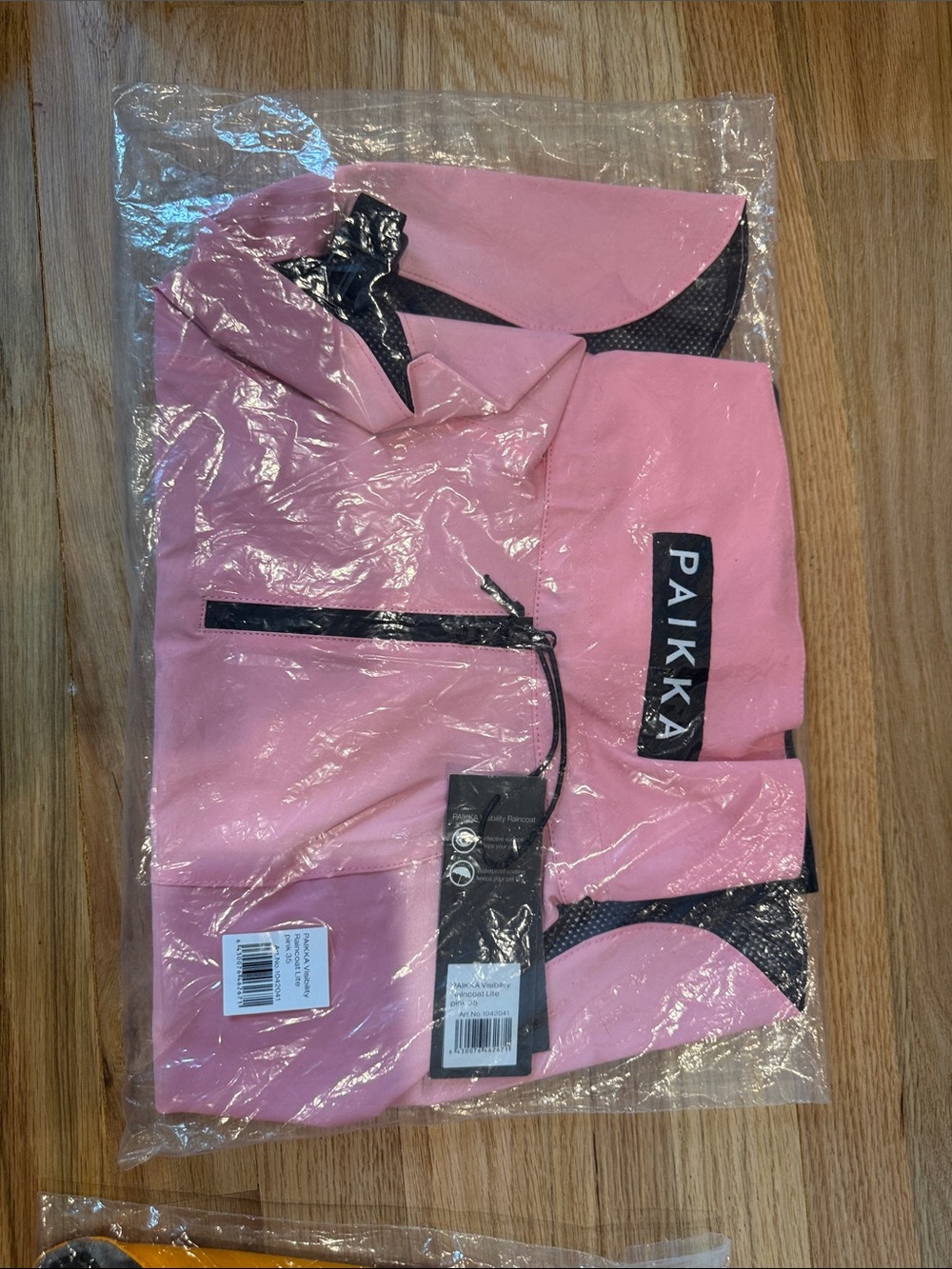 PAIKKA Visibility Dog Raincoat Lite - light rose Size 35